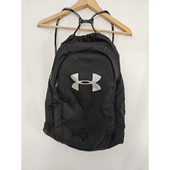 Under Armour Adult Undeniable 2.0 Backpack Sackpack Black External Pockets - Picture 1 of 11